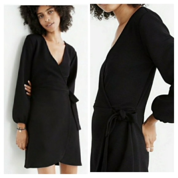 madewell faux wrap dress